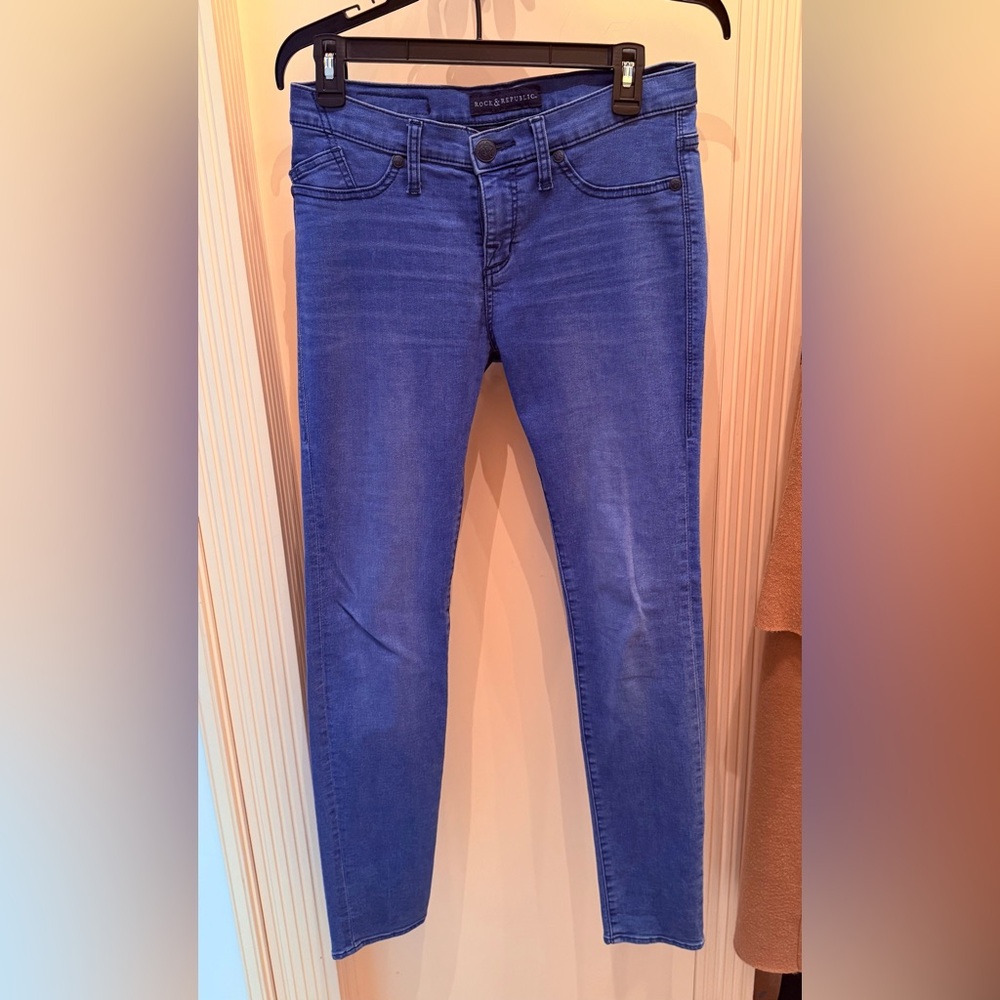 Rock & Republic Royal Blue Skinny Jeans
